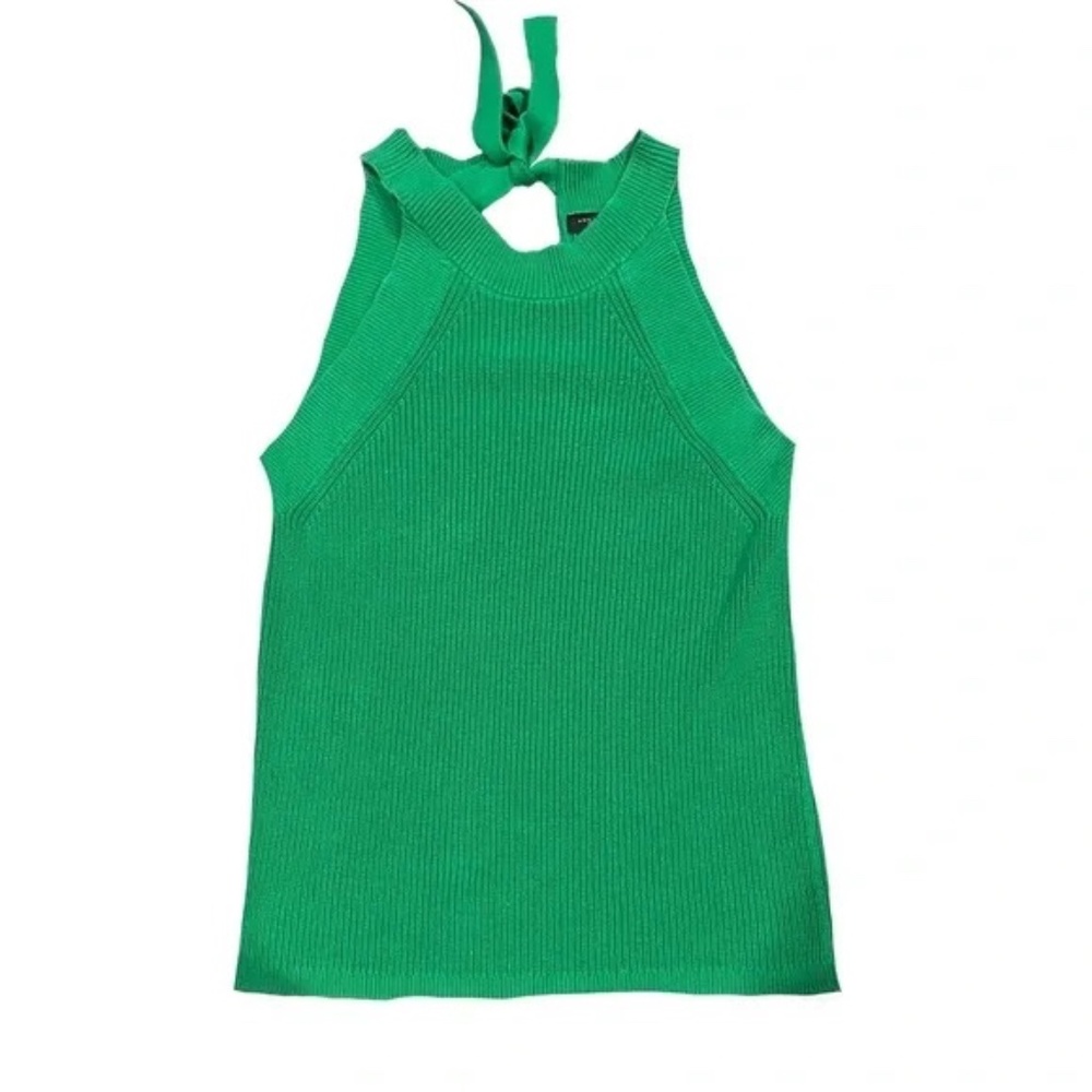 NWOT Ann Taylor Ribbed Sweater Tied Halter Tank, sz Small